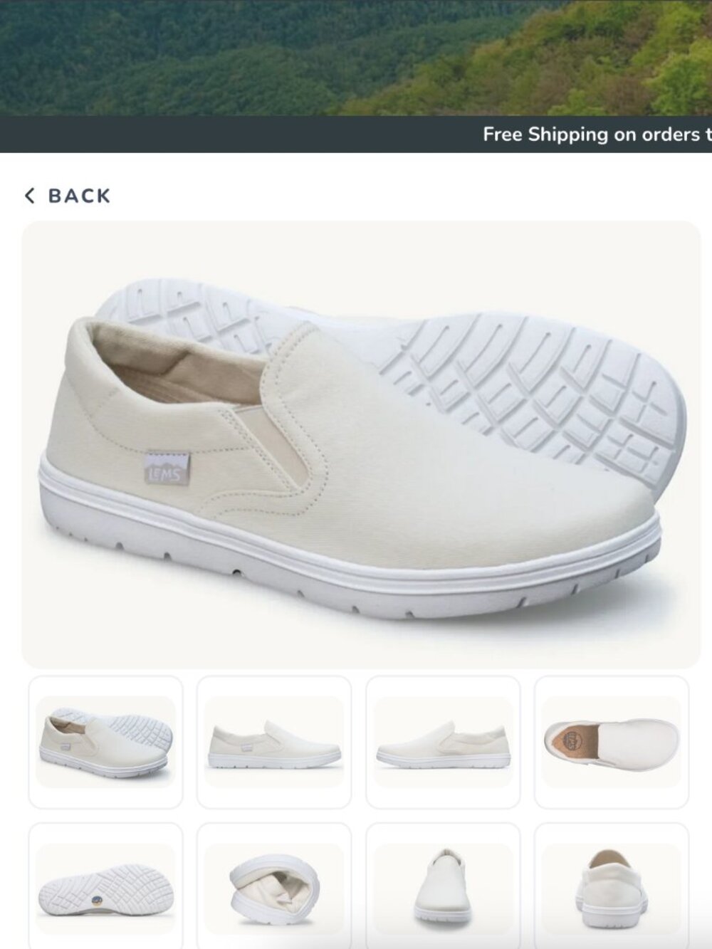 Lems Shoes Women's Laguna in Mist (linen/ off white/ ivory) size 9